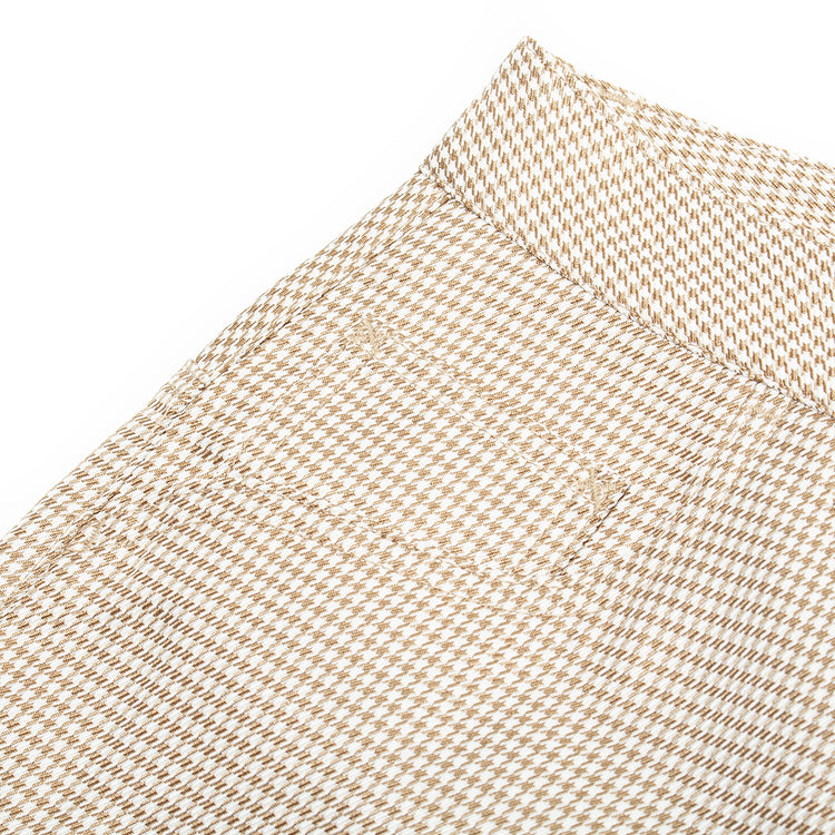 Dime - Baggy Houndstooth Shorts
Color : Beige