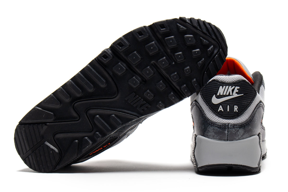 Nike - Air Max 90 Premium
Style # IQ0172-900
Color : Multi Color / Black / Smoke Grey
