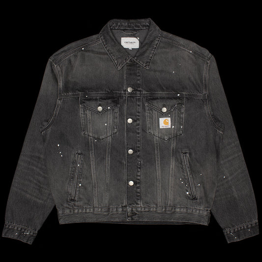Carhartt WIP - Helston Jacket
Style # I033352-89EJ
Color : Black (Destroy Wash Splatter)