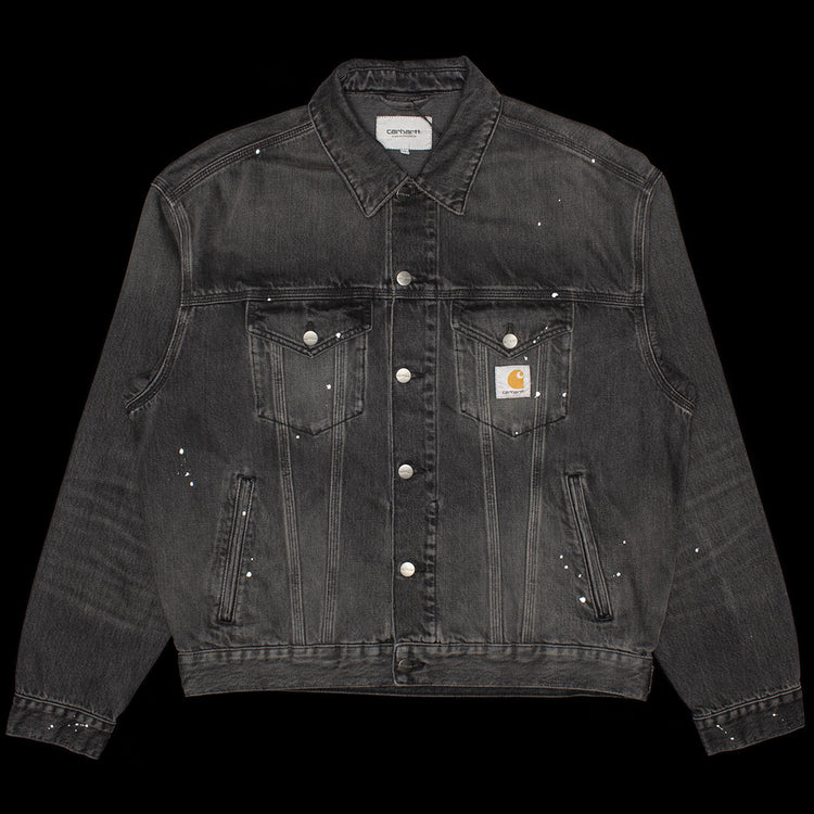 Carhartt WIP - Helston Jacket
Style # I033352-89EJ
Color : Black (Destroy Wash Splatter)