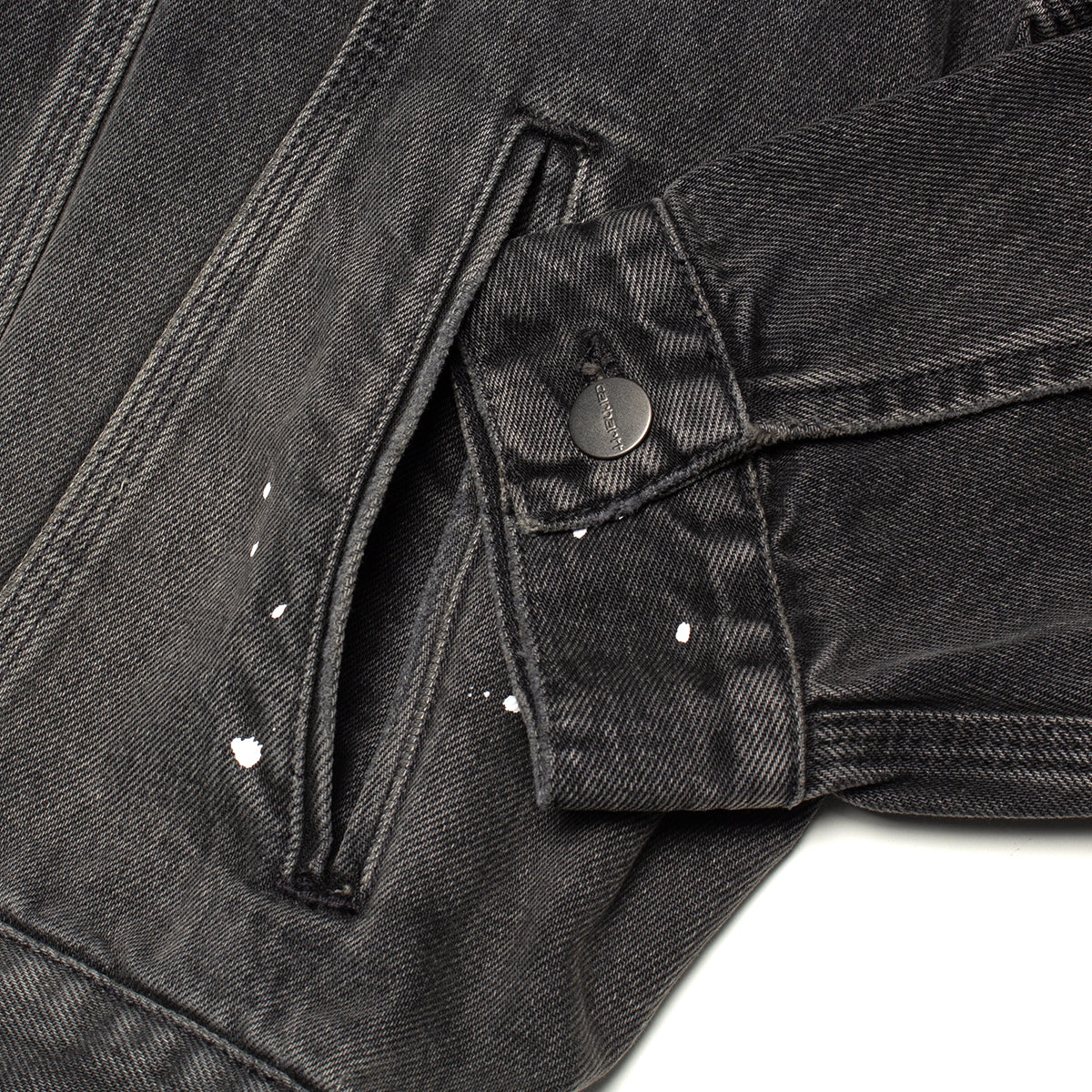 Carhartt WIP - Helston Jacket
Style # I033352-89EJ
Color : Black (Destroy Wash Splatter)
