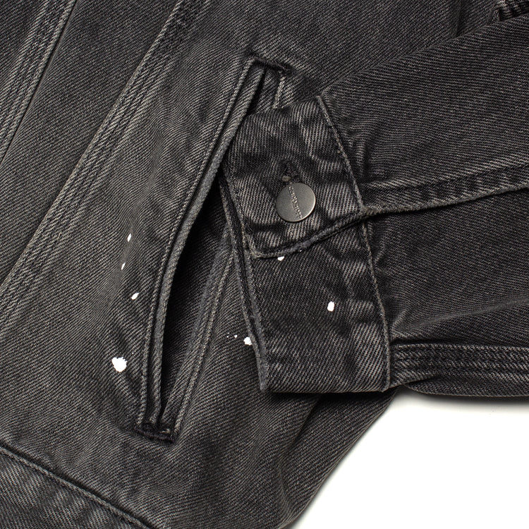 Carhartt WIP - Helston Jacket
Style # I033352-89EJ
Color : Black (Destroy Wash Splatter)