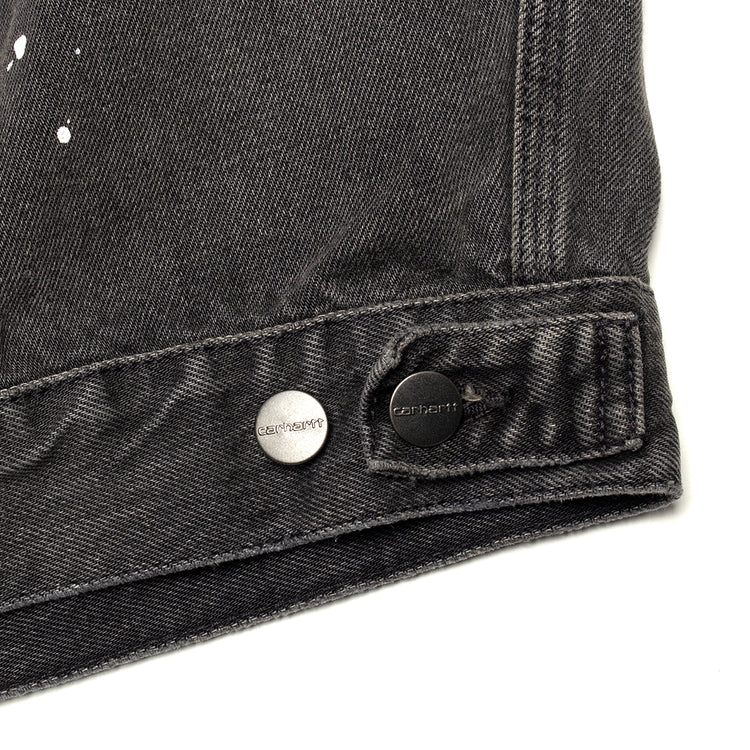 Carhartt WIP - Helston Jacket
Style # I033352-89EJ
Color : Black (Destroy Wash Splatter)