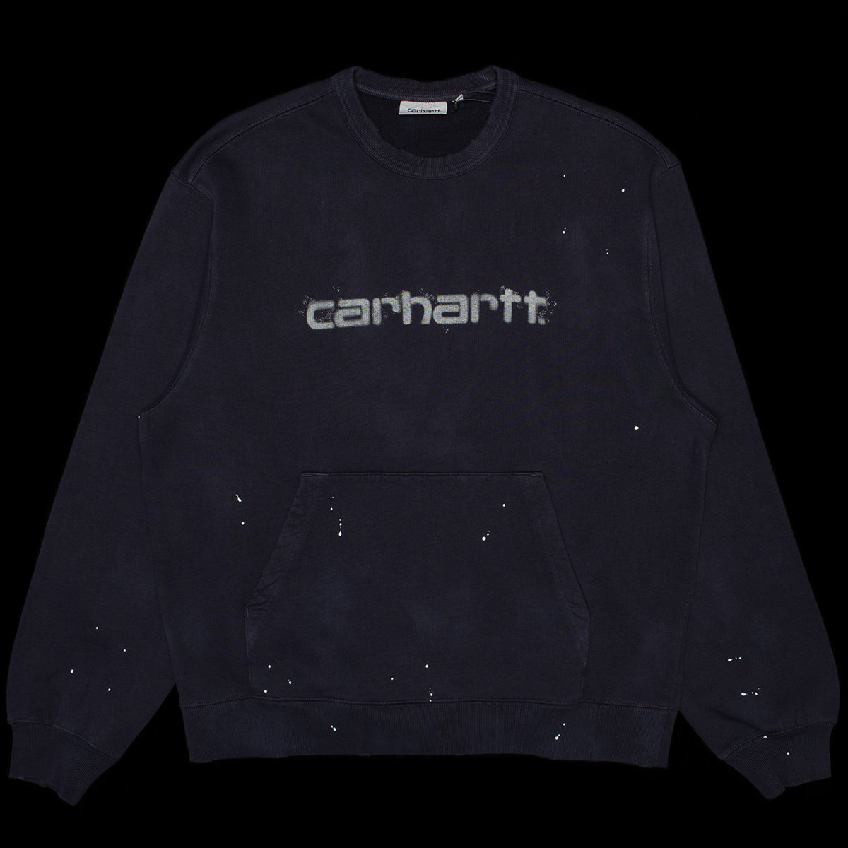 Carhartt WIP - Painter Sweatshirt
Style # I036899-1C
Color : Dark Navy (Destroy Wash Splatter)