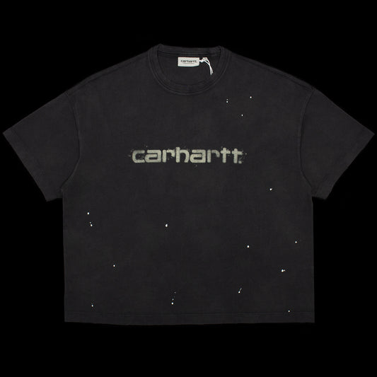 Carhartt WIP - Women's Painter T-Shirt
Style # I036848-89EJ
Color : Black (Destroy Wash Splatter)