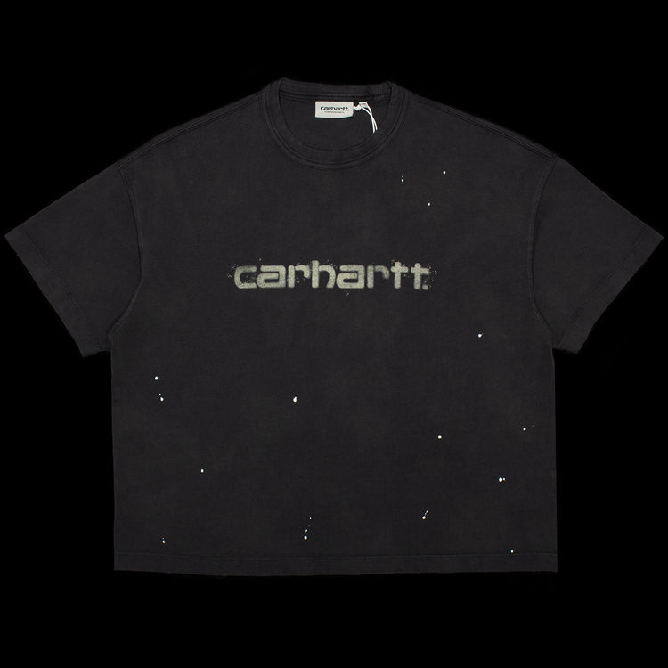 Carhartt WIP - Women's Painter T-Shirt
Style # I036848-89EJ
Color : Black (Destroy Wash Splatter)