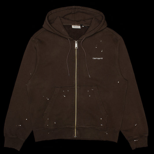 Carhartt WIP - Hooded Painter Jacket
Style # I036913-47EJ
Color : Tobacco (Destroy Wash Splatter)
