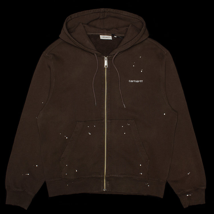 Carhartt WIP - Hooded Painter Jacket
Style # I036913-47EJ
Color : Tobacco (Destroy Wash Splatter)