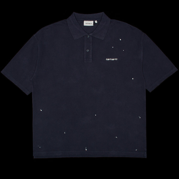 Carhartt WIP - Painter Polo
Style # I036856-1C
Color : Dark Navy (Destroy Wash Splatter)