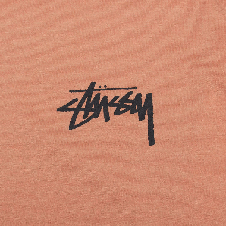 Stussy | Dragons Pigment Dyed L/S T-Shirt Style # 1995031 Color : Coral