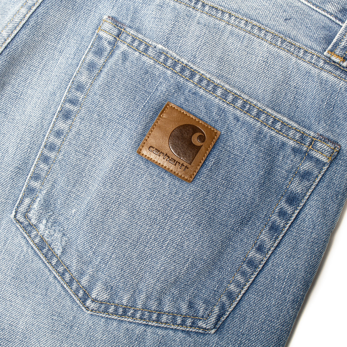 Carhartt WIP - Aaron Pant
Style # I036728-01UR
Color : Blue (Burst Washed)