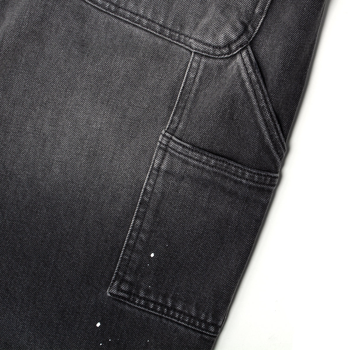 Carhartt WIP - OG Single Knee Pant
Style # I037031-89EJ
Color : Black (Destroy Wash Splatter)