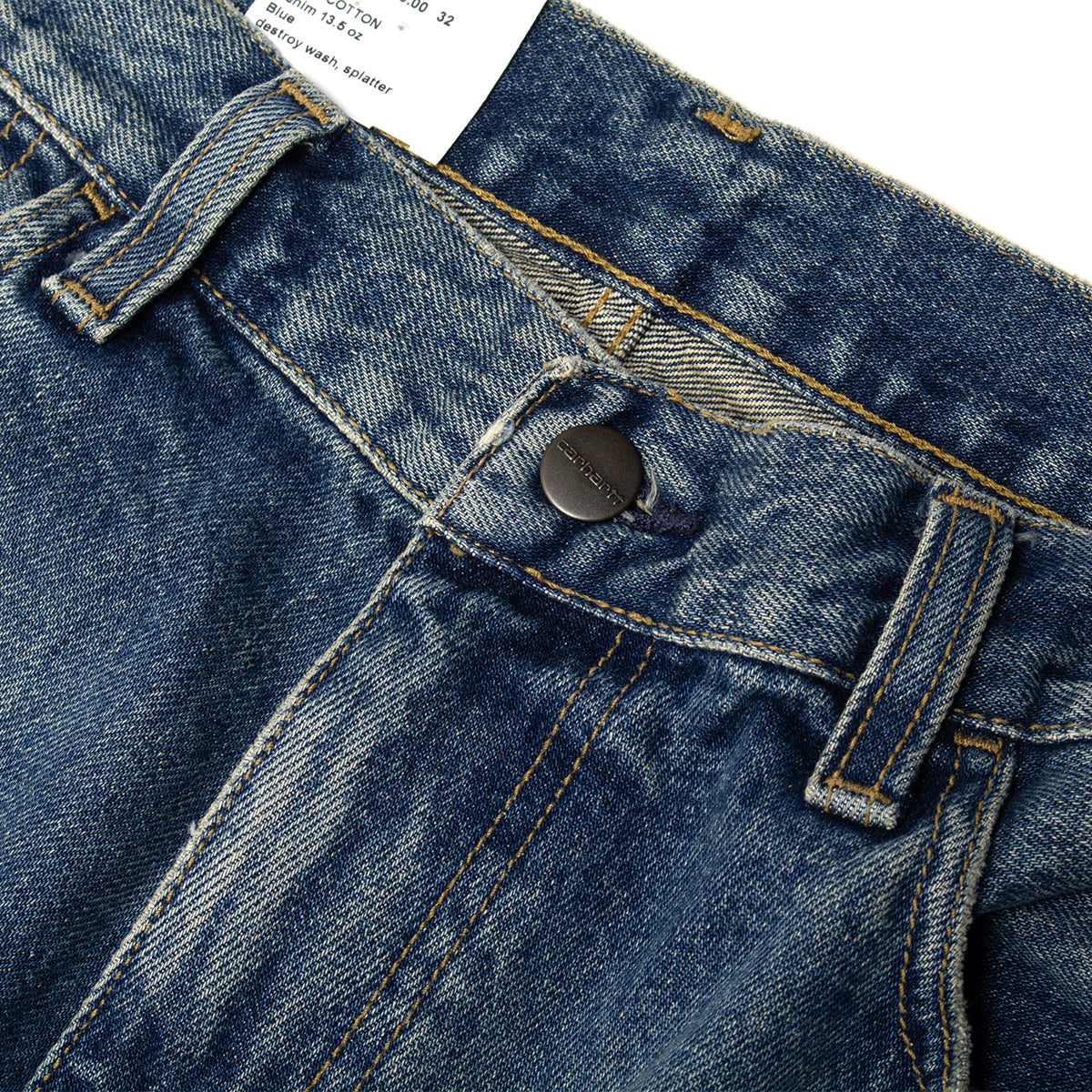 Carhartt WIP - Landon Pant
Style # I034733-01EJ
Color : Blue (Destroy Wash Splatter)