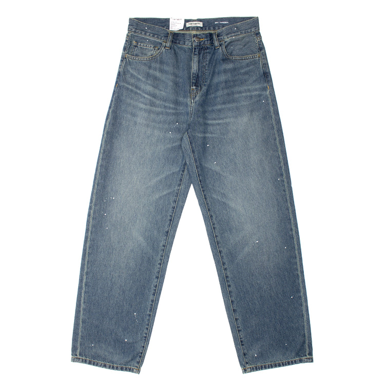 Carhartt WIP - Women's Arin Pant
Style # I037026-01EJ
Color : Blue (Destroy Wash Splatter)