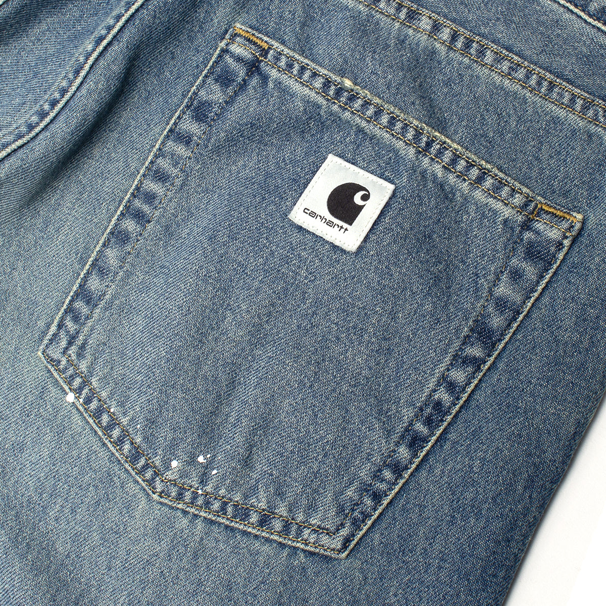 Carhartt WIP - Women's Arin Pant
Style # I037026-01EJ
Color : Blue (Destroy Wash Splatter)