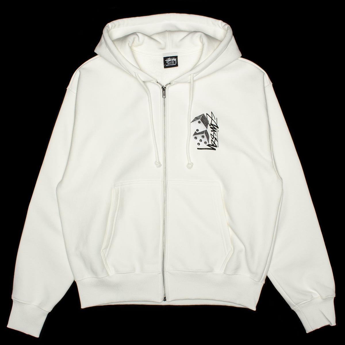 Stussy - Tall Dice Zip Hoodie
Style # 1975187
Color : Off White