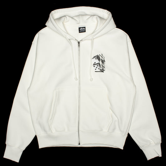 Stussy - Tall Dice Zip Hoodie
Style # 1975187
Color : Off White
