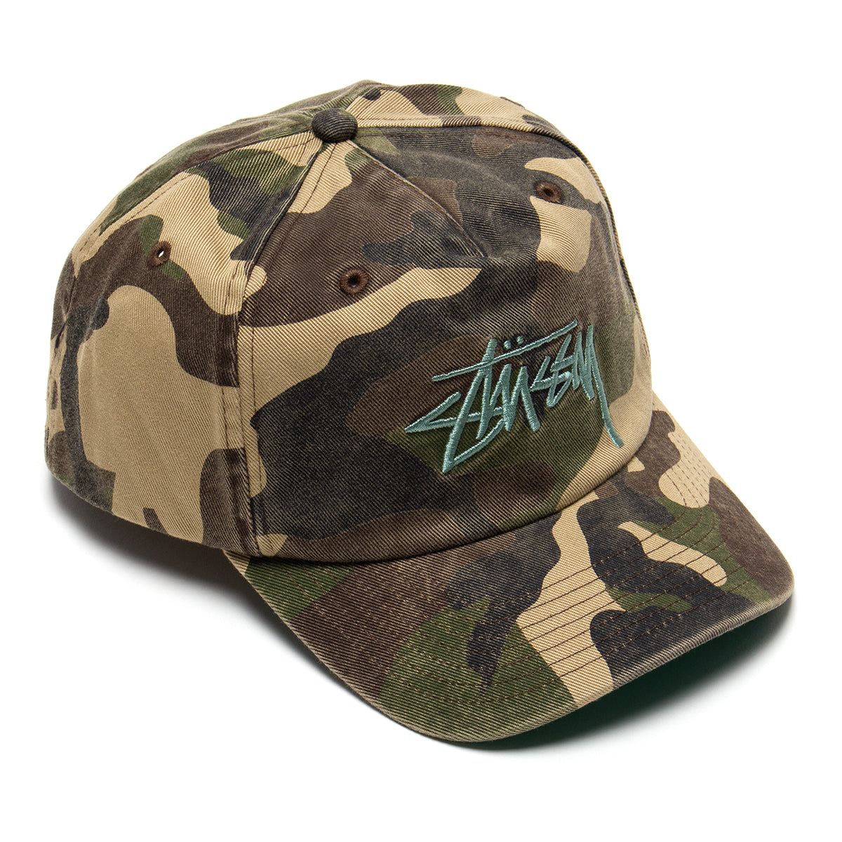 Stussy - Big Stock Mid Depth Hat
Style # 1311209
Color : Woodland Camo