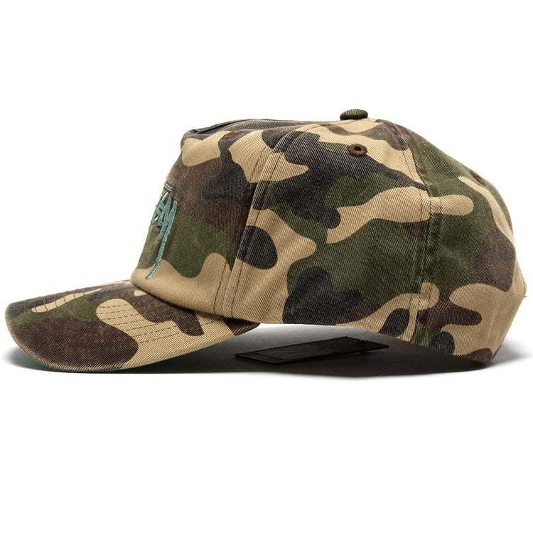 Stussy - Big Stock Mid Depth Hat
Style # 1311209
Color : Woodland Camo
