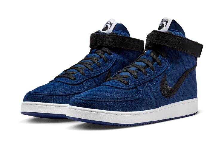 Nike x Stussy | Vandal Style # DX5425-400 Color : Deep Royal Blue / Black / White