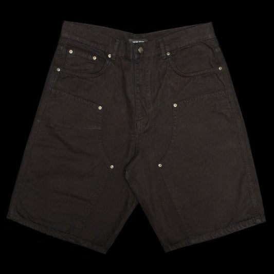 Fucking Awesome | Canvas Double Knee Short Color : Black