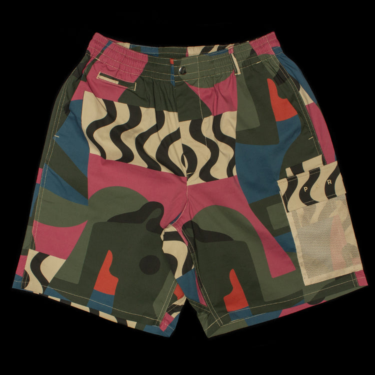 by Parra | Distorted Camo Shorts Color : Pink