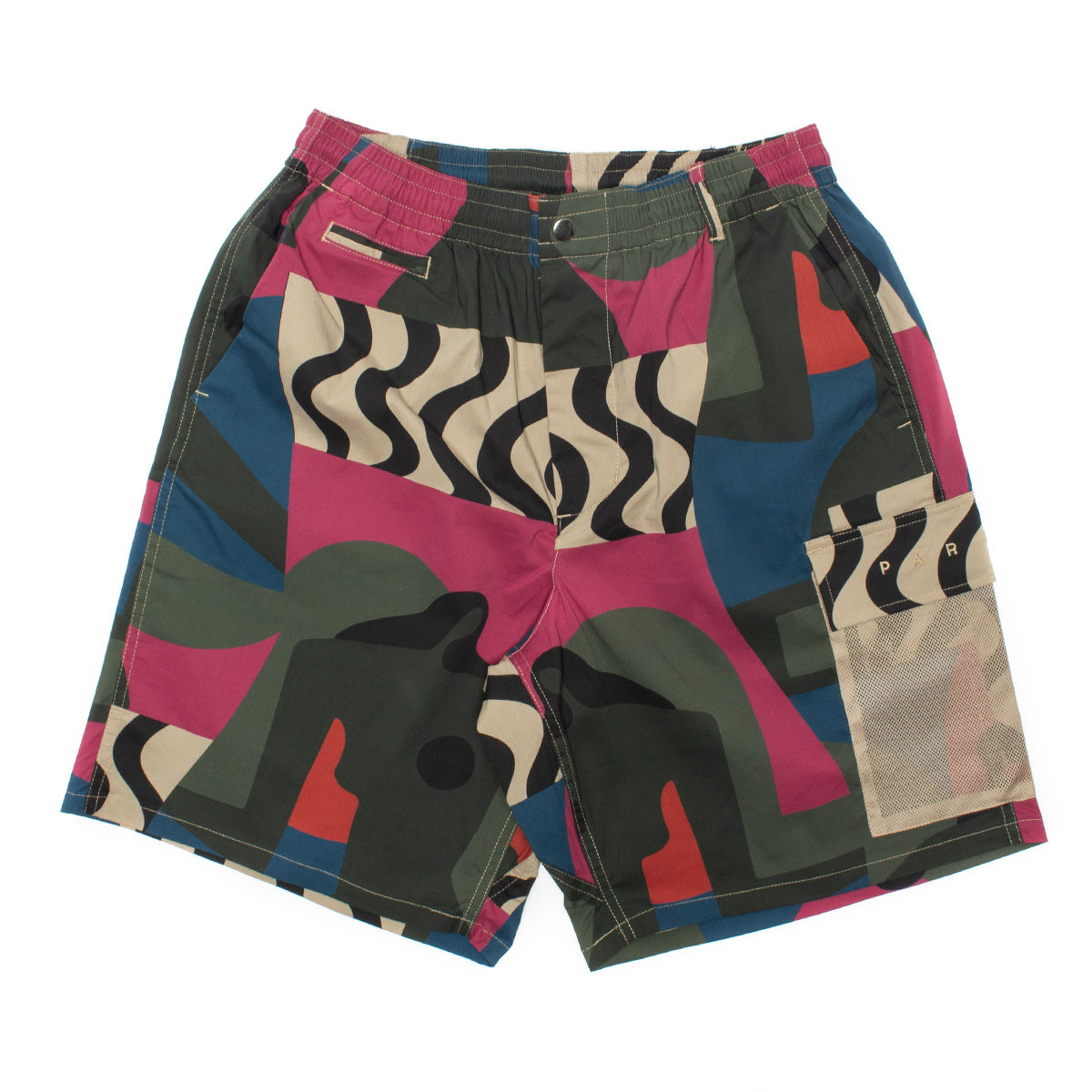 by Parra | Distorted Camo Shorts Color : Pink