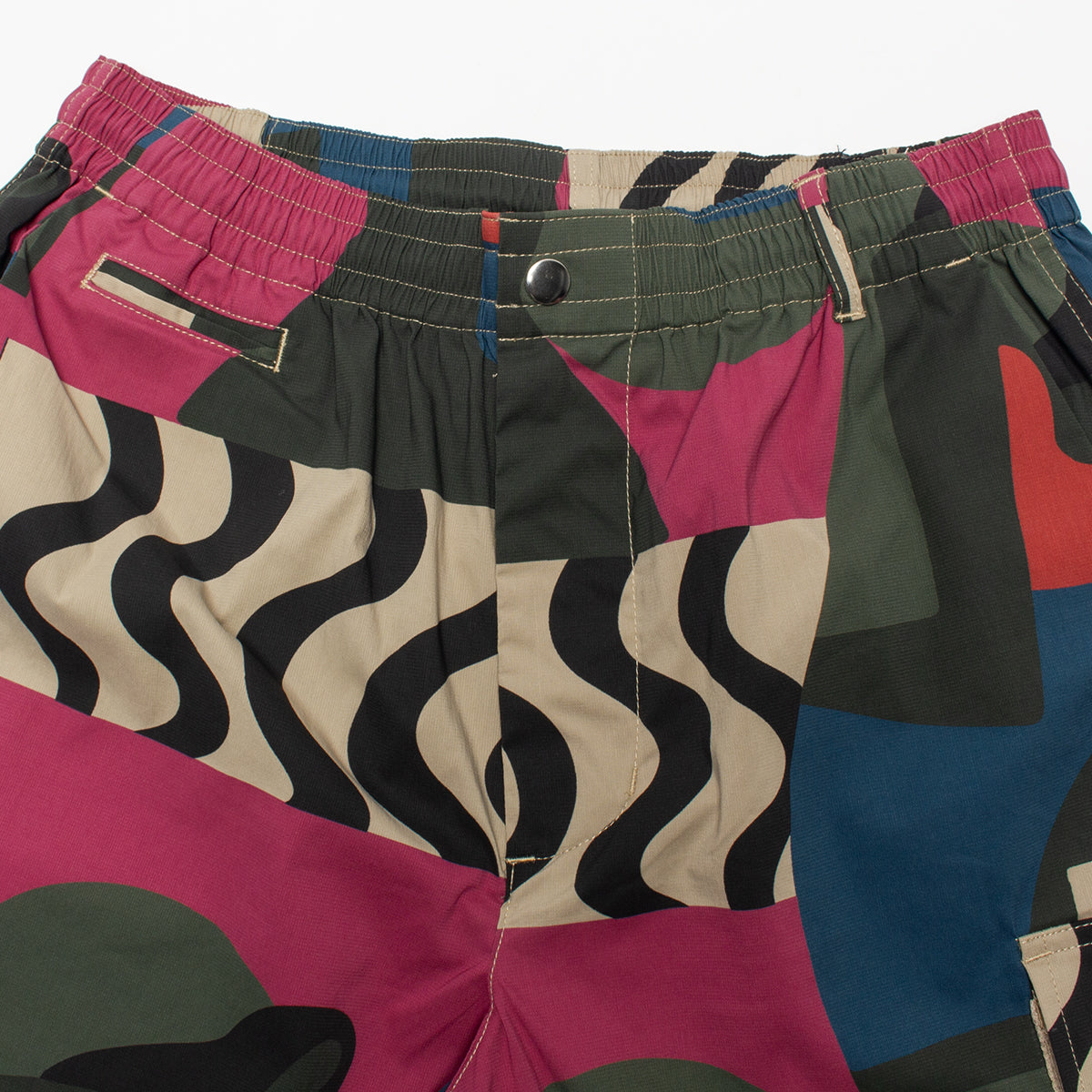 by Parra | Distorted Camo Shorts Color : Pink