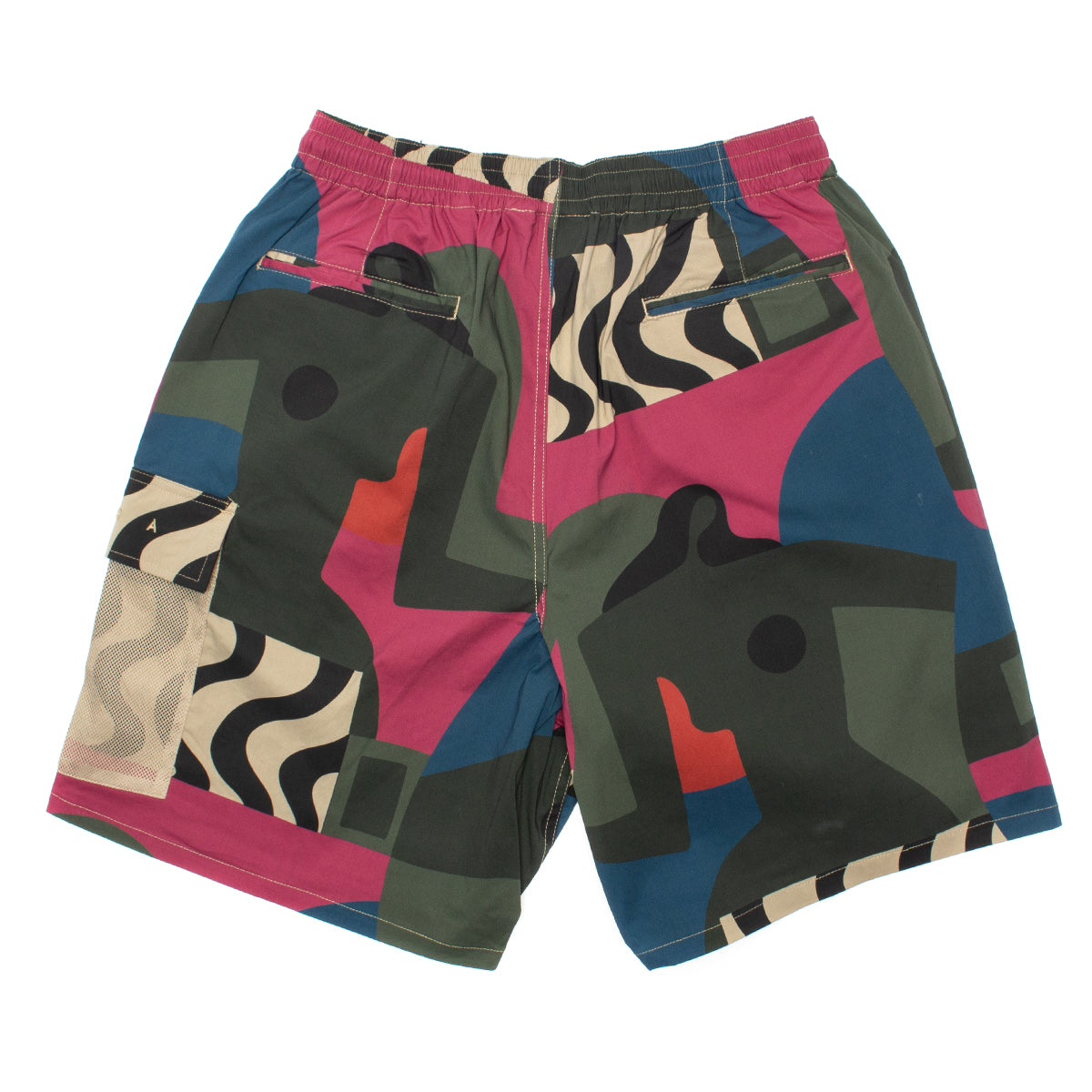 by Parra | Distorted Camo Shorts Color : Pink