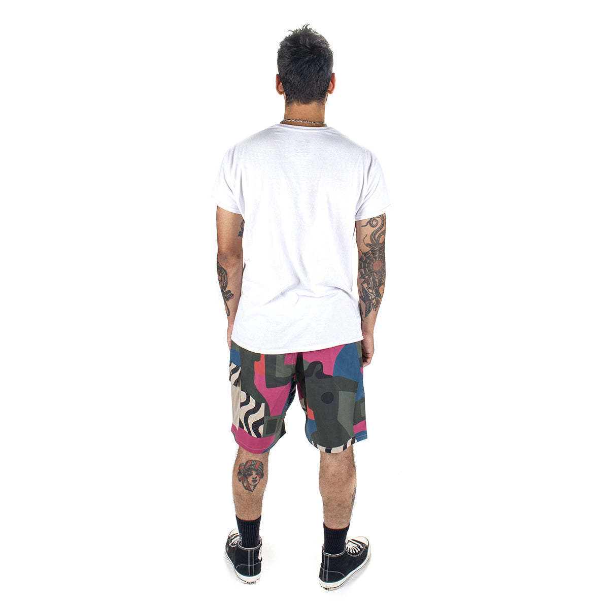 by Parra | Distorted Camo Shorts Color : Pink