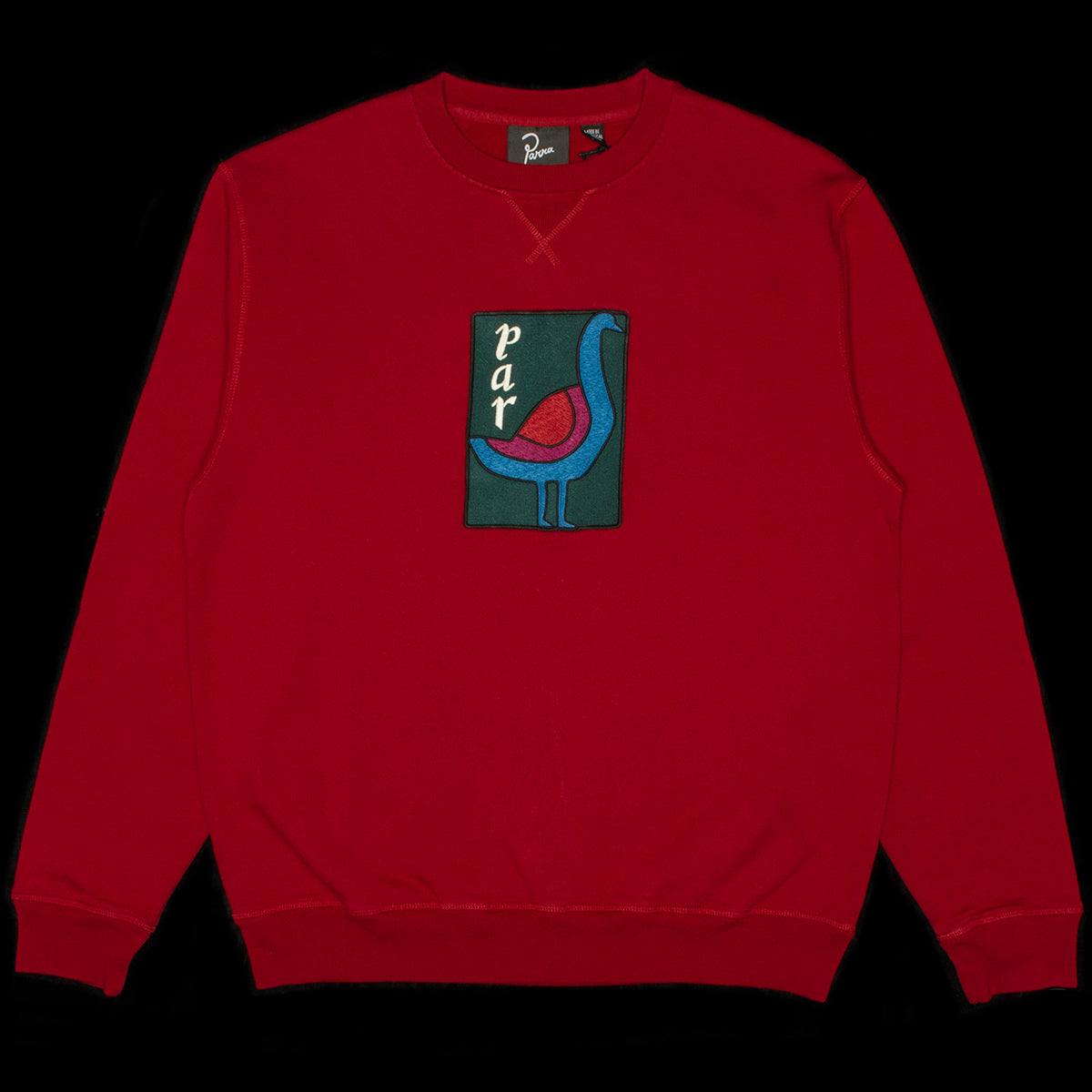 by Parra | The Great Goose Crewneck Sweatshirt Color : Beet Red