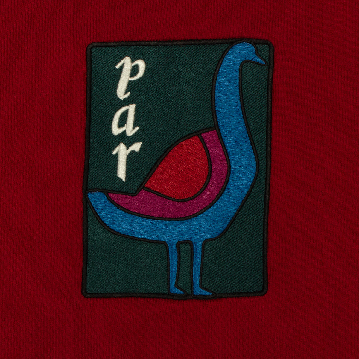 by Parra | The Great Goose Crewneck Sweatshirt Color : Beet Red