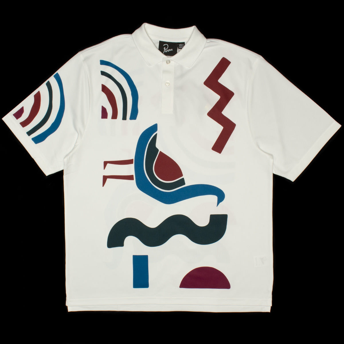 by Parra | Tennis Anyone? Polo Shirt Color : White