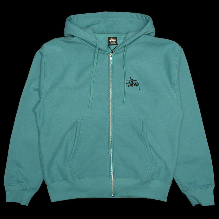 Stussy | Basic Stussy Zip Hoodie Style # 1975000 Color : Ocean