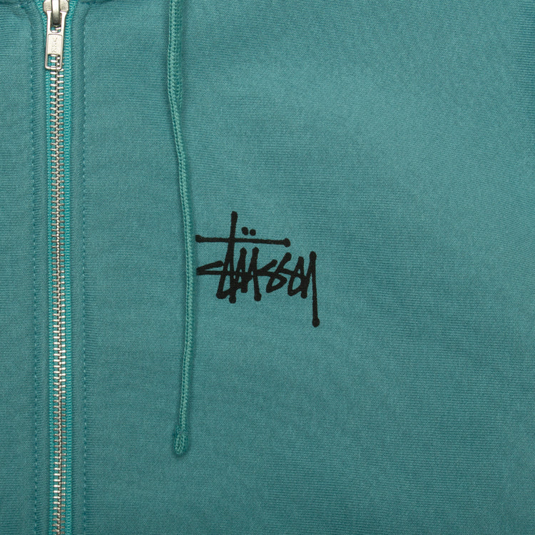 Stussy | Basic Stussy Zip Hoodie Style # 1975000 Color : Ocean