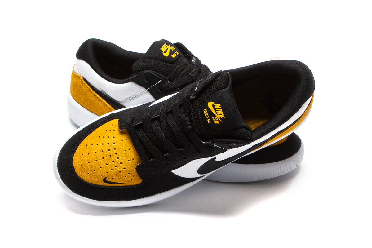Nike SB | Force 58 Style # DV5477-700 Color : University Gold / Black / White