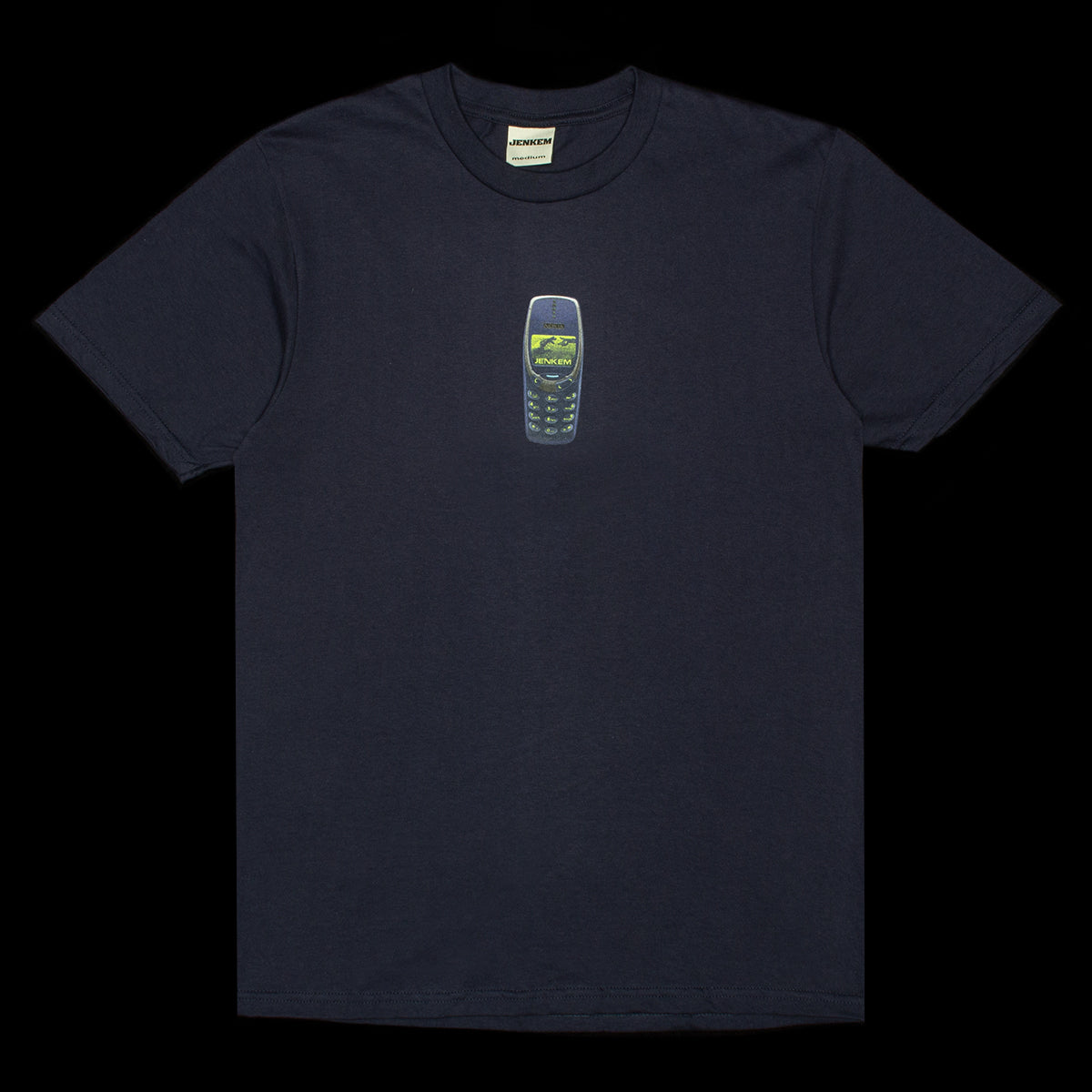 Jenkem - Nokia T-Shirt
Color : Dark Navy