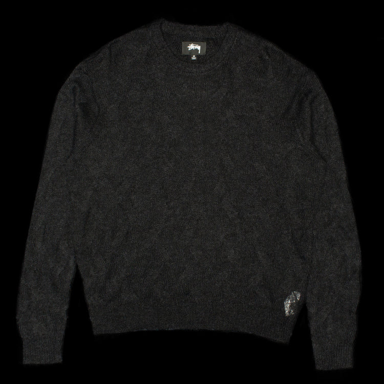 Stussy | Loose Knit Cross Cable Sweater Style # ≈ Color : Black