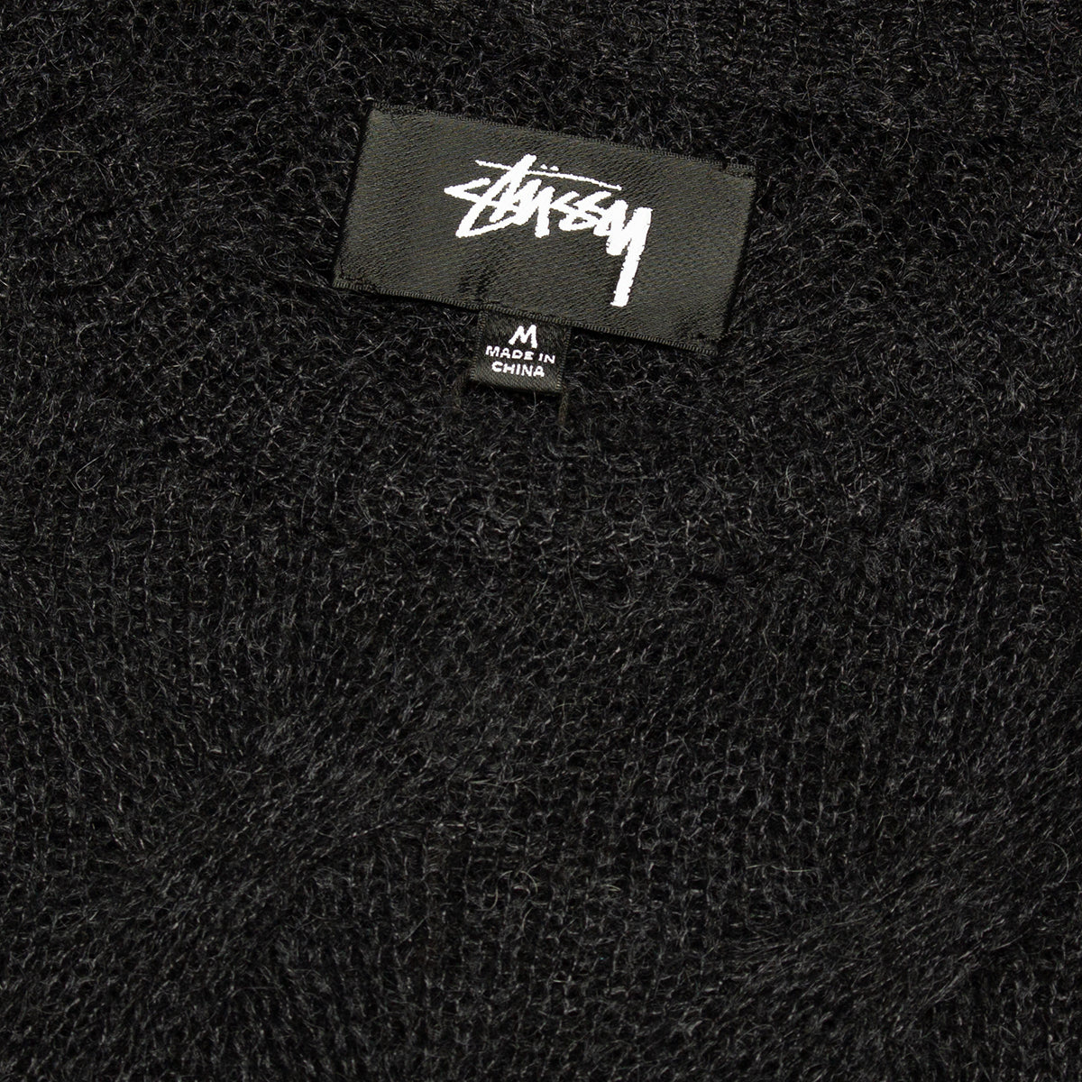 Stussy | Loose Knit Cross Cable Sweater Style # ≈ Color : Black