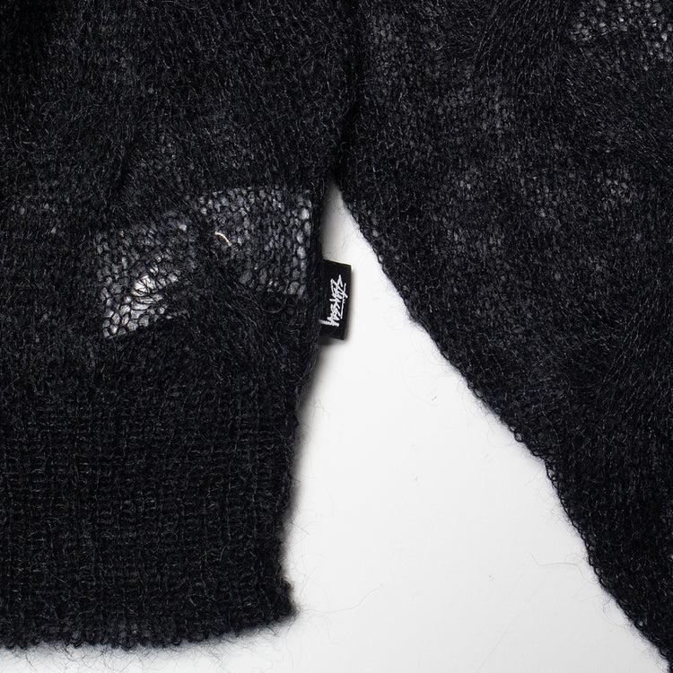 Stussy | Loose Knit Cross Cable Sweater Style # ≈ Color : Black