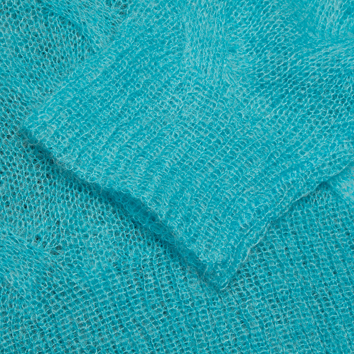 Stussy | Loose Knit Cross Cable Sweater Style # 117241 Color : Cyan