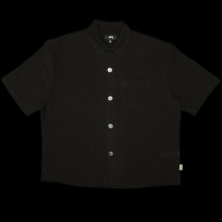 Stussy | Flat Bottom Crinkled Shirt Style # 1110324 Color : Black