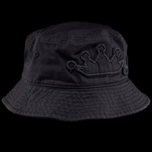 Stussy | Crown Applique Bucket Hat Style # 1321205 Color : Black