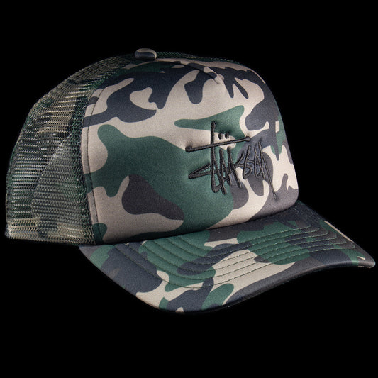 Stussy | Big Basic Trucker Hat Style # 1311088 Color : Camo