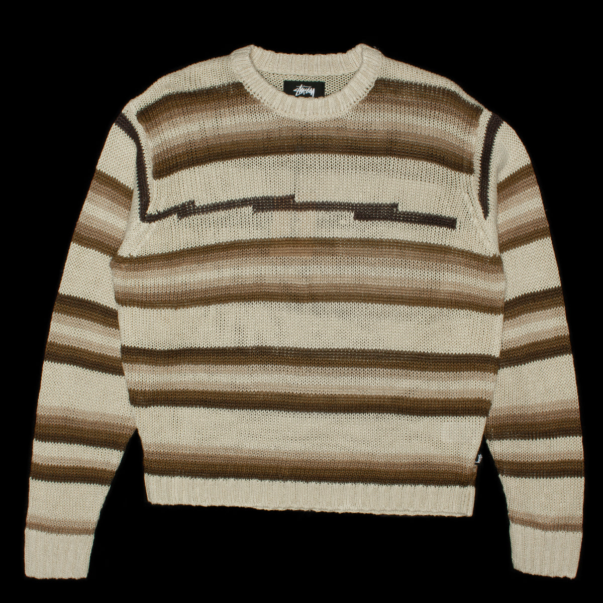 Stussy | Tonal Striped Sweater Style # 117236 Color : Natural