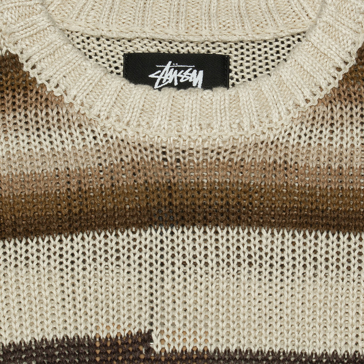 Stussy | Tonal Striped Sweater Style # 117236 Color : Natural