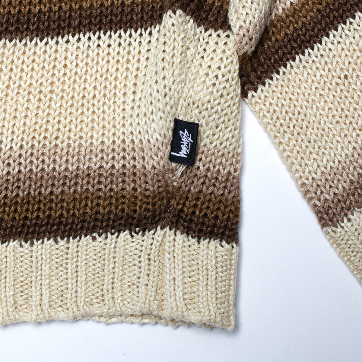 Stussy | Tonal Striped Sweater Style # 117236 Color : Natural