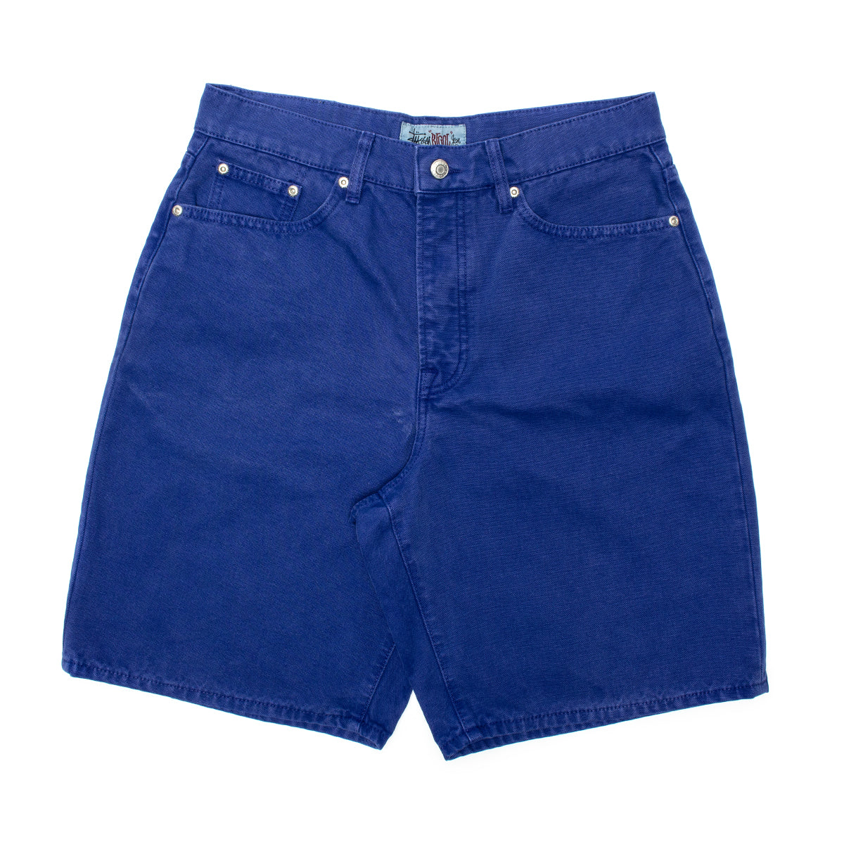 Stussy | Big Ol' Short Washed Canvas Style # 112277 Color : Baja Blue