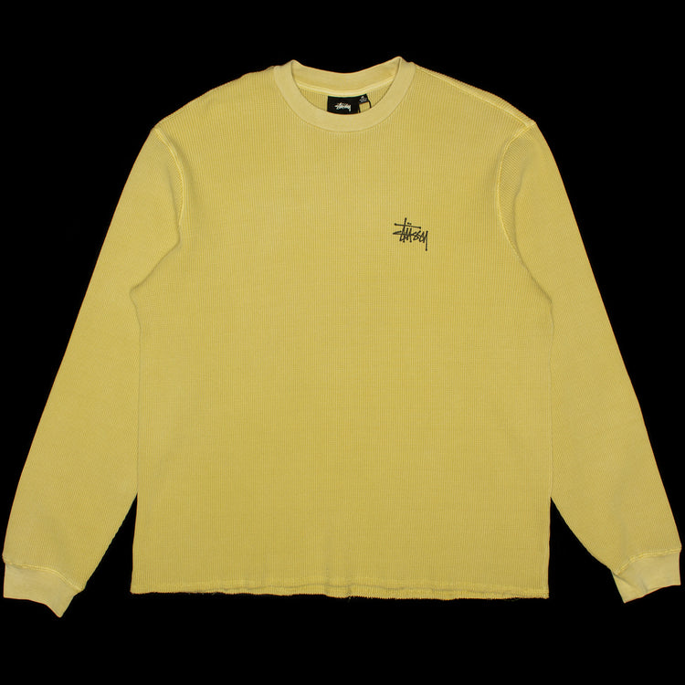 Stussy | Basic Stock L/S Thermal  Style # 1140314 Color : Dusty Yellow