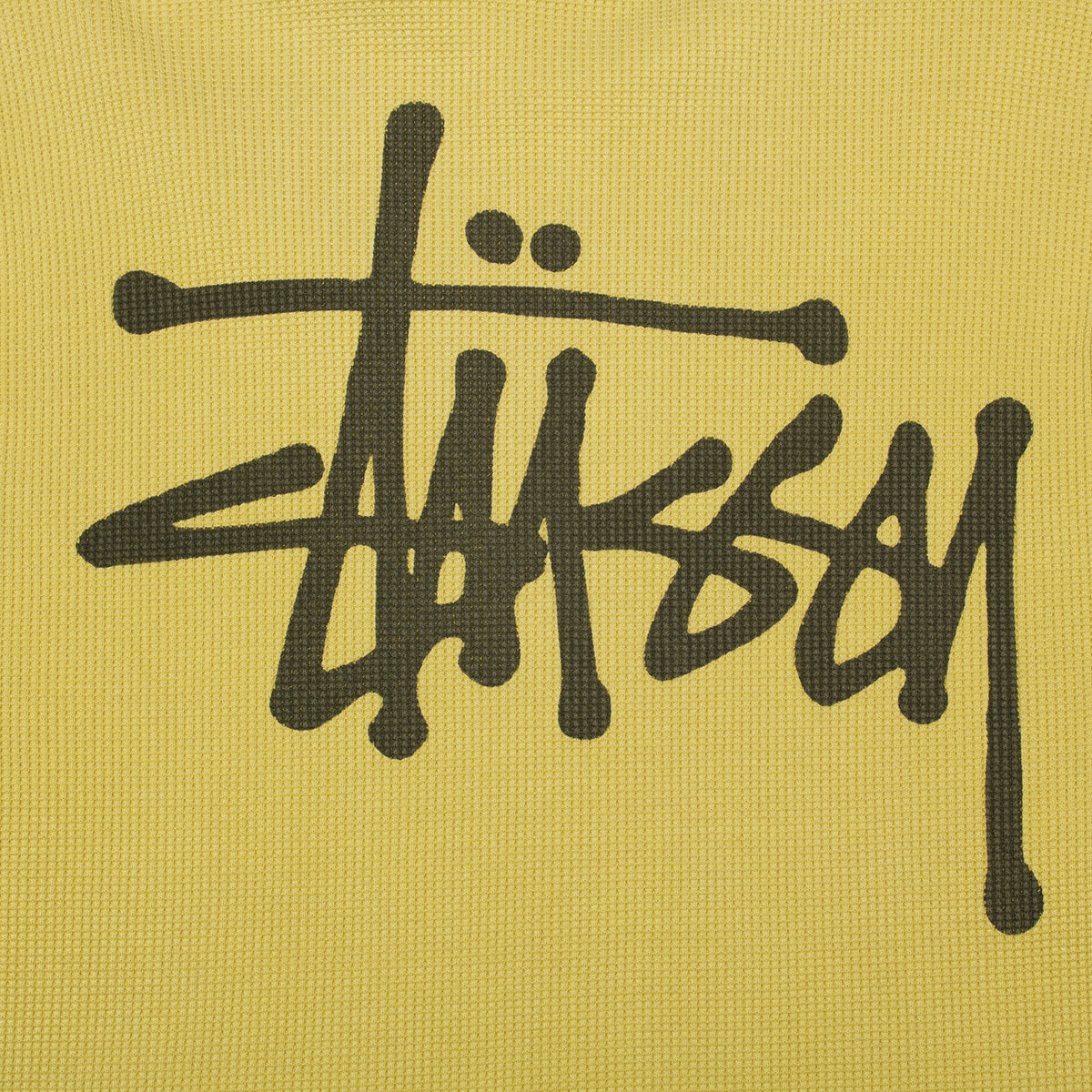 Stussy | Basic Stock L/S Thermal  Style # 1140314 Color : Dusty Yellow